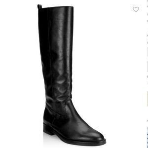 NWT Schutz Goldie Leather Riding Boot in black - Size 7.5
